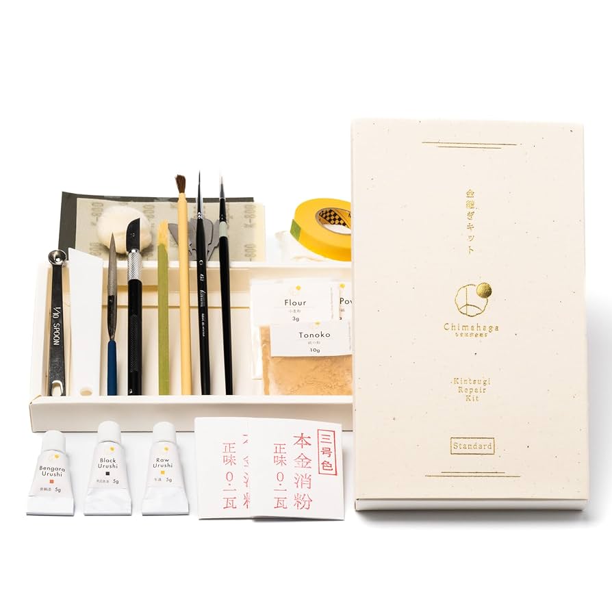 京漆器職人監修】やさしい金継ぎセット ※食器対応 (「竹」・リュータ